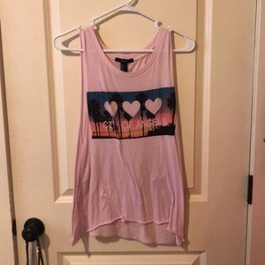 Pink graphic tank